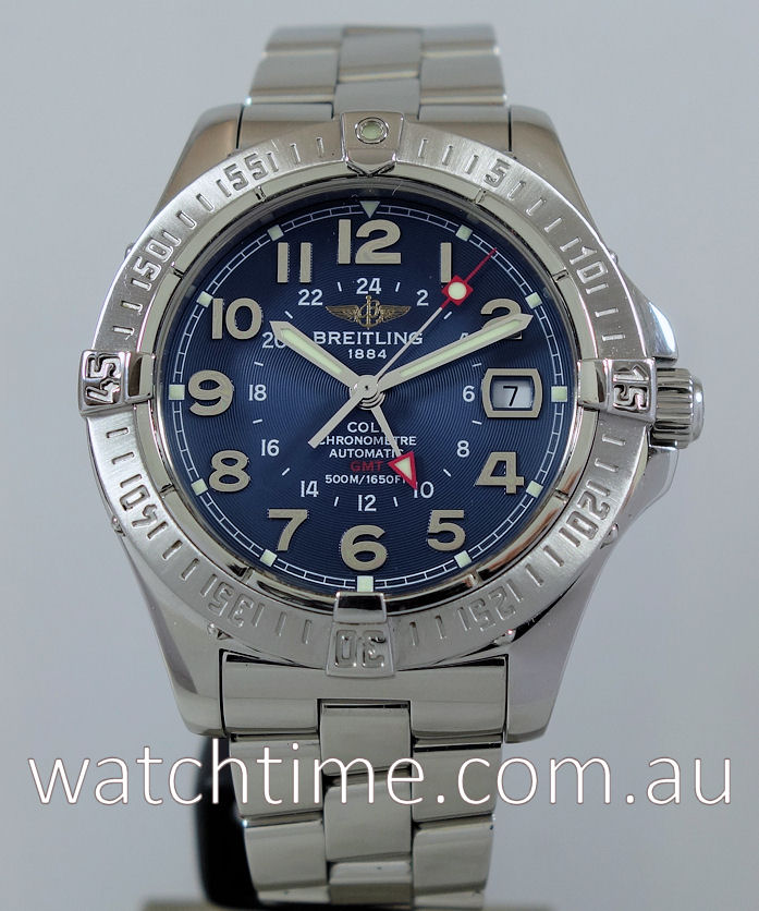 Breitling Colt GMT Blue-dial A32350 by Watchtime Melbourne ...