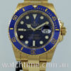 DSC07889 Rolex Submariner 18k Gold Blue-dial 116618LB Serviced by ROLEX