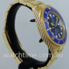 Rolex Submariner 18k Gold  Blue-dial 116618LB  Serviced by ROLEX