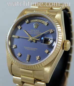Rolex Day-Date President  18038  Blue Diamond-dial