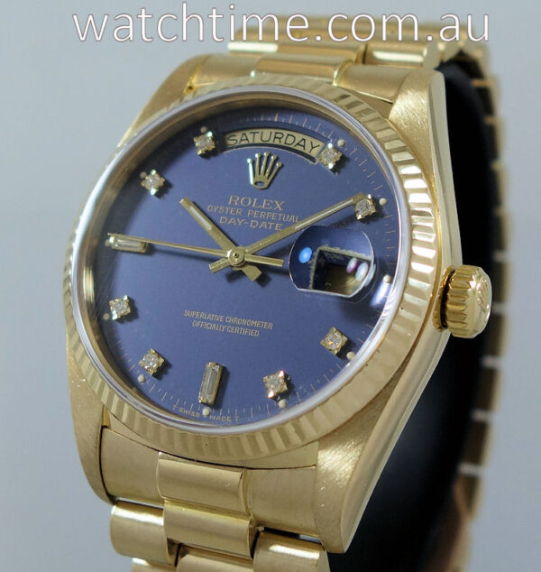 Rolex Day-Date President  18038  Blue Diamond-dial