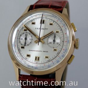 18k Rose-Gold Chronograph Swiss  1950s