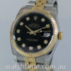 DSC08599 Rolex Datejust 18k & Steel, 116233 Black Diamond-dial