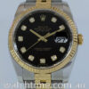 DSC08603 Rolex Datejust 18k & Steel, 116233 Black Diamond-dial
