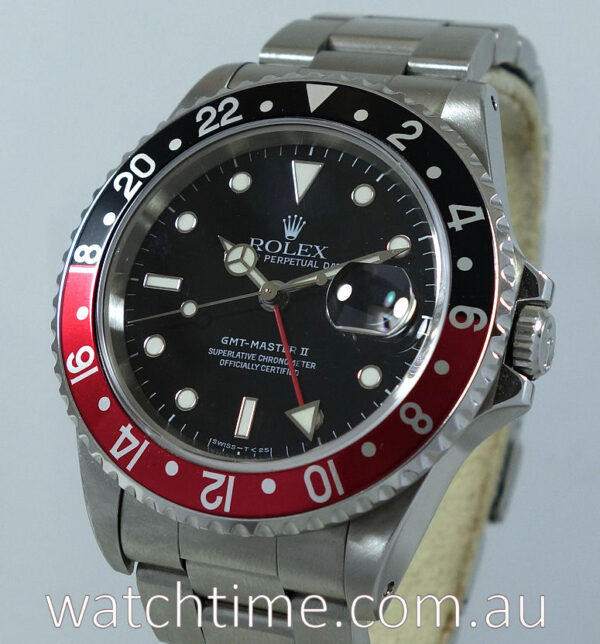 ROLEX GMT MASTER II  "Coke"  16710  Box & Papers