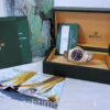 DSC09789 Rolex Yachtmaster 18k Gold & Steel 35mm Blue-dial Mid-Size 168623