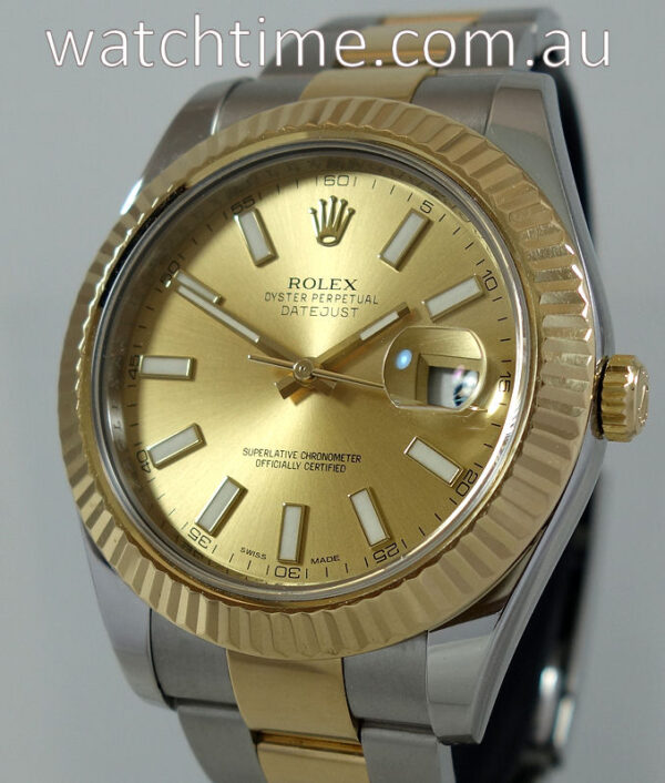Rolex Datejust 4Imm  18k Yellow Gold & Steel  116333