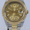 DSC00011 Rolex Datejust 4Imm 18k Yellow Gold & Steel 116333