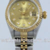 Rolex Lady Datejust 18k & Steel, Diamond-dial 69173 B&P