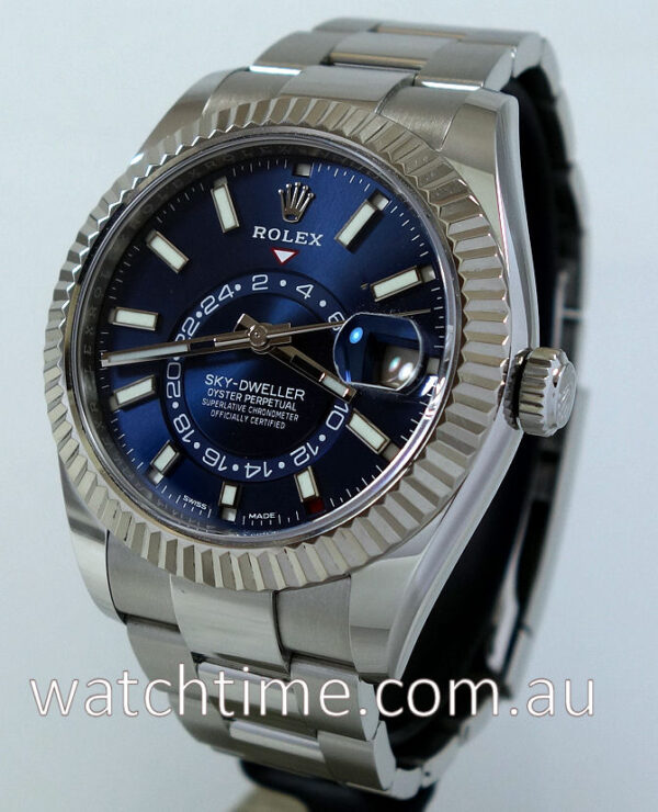Rolex Sky-Dweller 326934  Steel Blue-dial Sep 2018 Box & Card