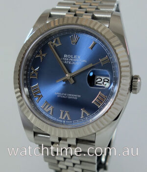 Rolex Datejust 41 Blue dial  White-Gold bezel  Jubilee bracelet 126334 2019