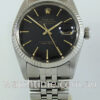 Rolex Datejust 36 Black-dial, White-Gold Bezel 16014