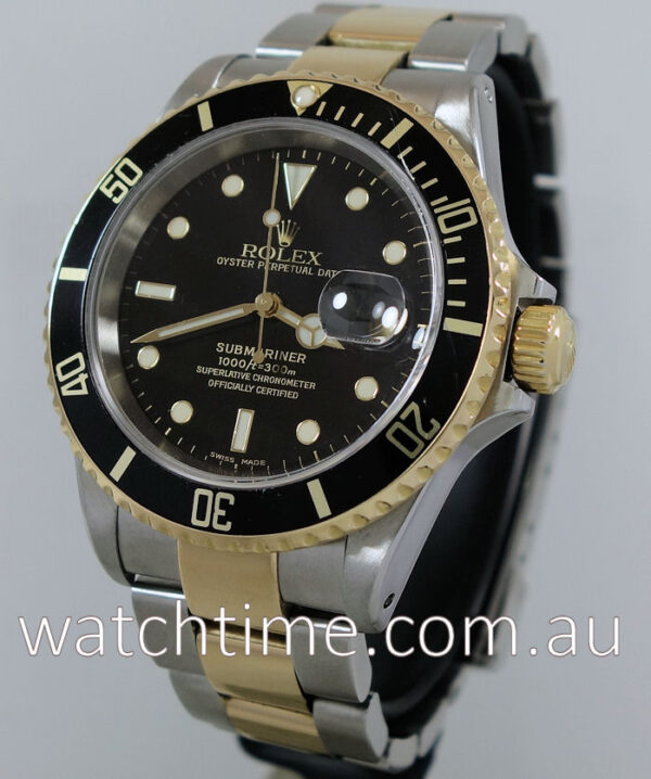 Rolex Submariner 16613  Black-dial  18k Gold & Steel