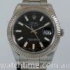 Rolex Datejust II  Black dial, White-Gold bezel 116334