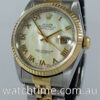 DSC02542 Rolex Datejust 18k & Steel, 16233 Mother of Pearl dial