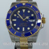 Rolex Submariner 116613LB Rare! Flat Blue-Dial Box & Papers