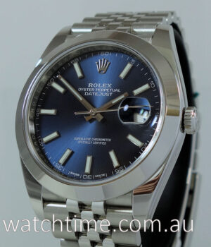 Rolex Datejust 41 Blue Jubilee 126300 Box & Card NOV 2017