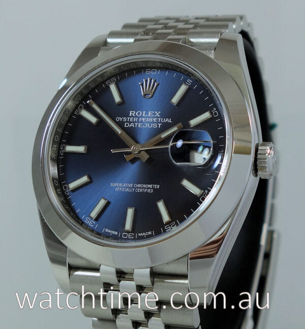 Rolex Datejust 41 Blue Jubilee 126300 Box & Card NOV 2017