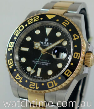 Rolex GMT II 18k Yellow-Gold & Steel 116713LN  2015