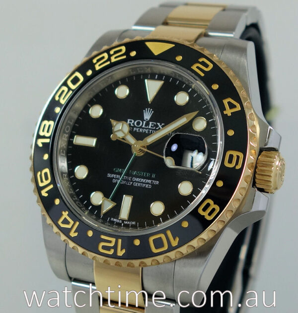 Rolex GMT II 18k Yellow-Gold & Steel 116713LN  2015