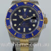 Rolex Submariner 18k & Steel, Blue-Sunburst dial 116613LB