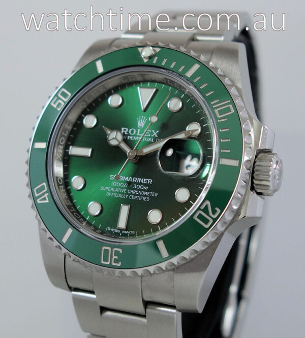 Rolex Submariner HULK 116610LV  2017  Full Set!