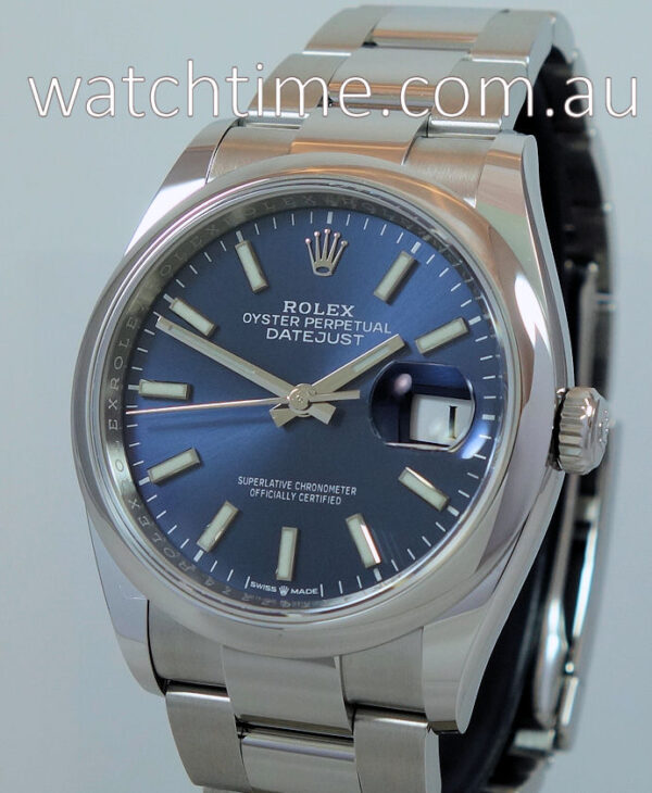 Rolex Datejust 36 Blue Dial 126200 July 2020 As New!!