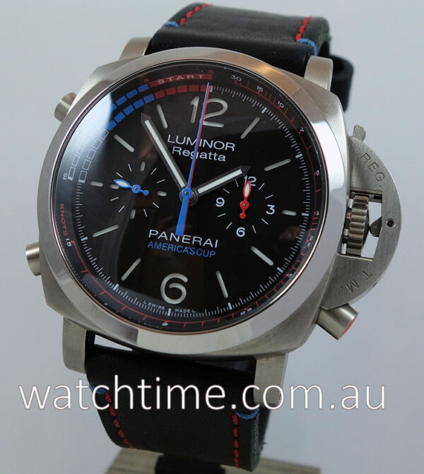 PANERAI PAM 726 LUMINOR 1950 REGATTA ORACLE 'TEAM USA' 3 DAYS CHRONO FLYBACK TITANIO. LTD. EDN.
