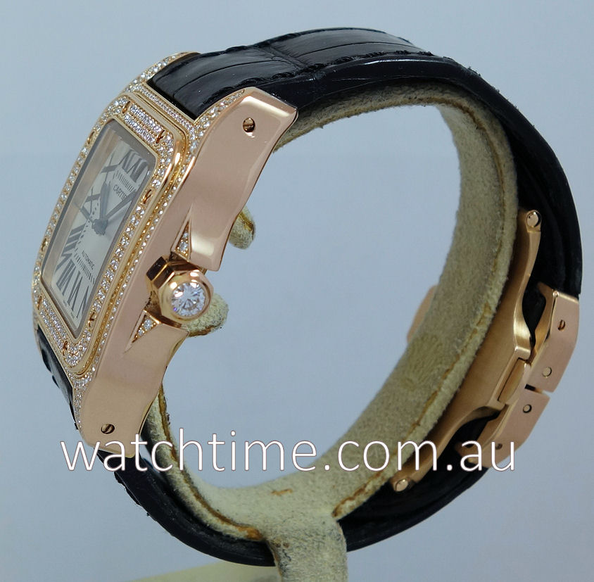 cartier santos factory diamonds