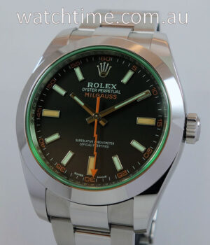 Rolex Milgauss  116400GV   GREEN  Box   Card  July 2020