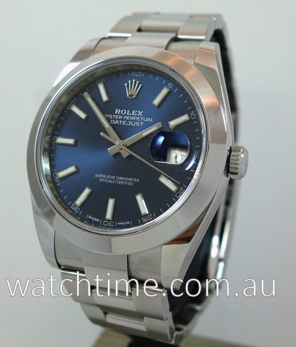Rolex Datejust 41 Blue-Dial  126300   B&P 2018