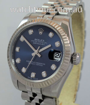 Rolex Datejust 31 Steel  Blue Diamond dial 178274