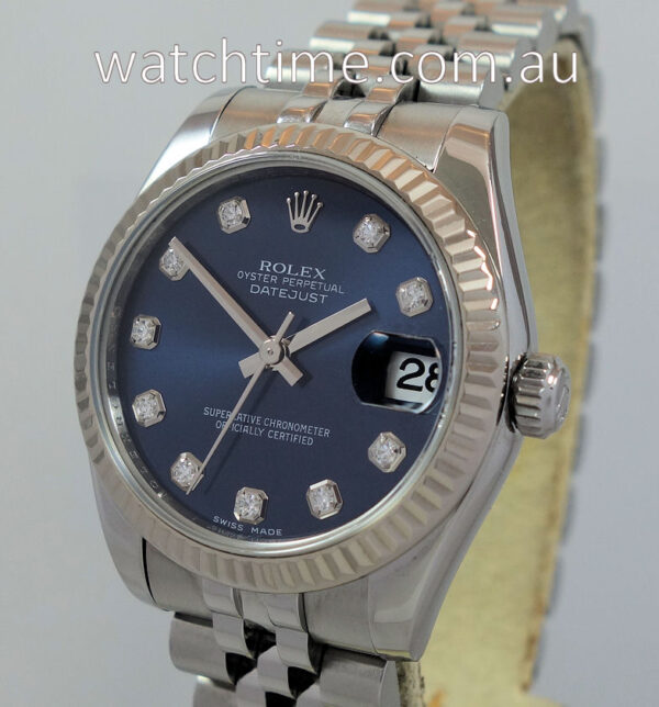 Rolex Datejust 31 Steel, Blue Diamond dial 178274