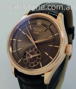 Rolex Cellini Dual Time 18k Everose  50525