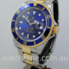 DSC05590 Rolex Submariner Date 18k & Steel, "AS BRAND NEW" Blue dial 16613 SOLD