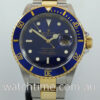 DSC05593 Rolex Submariner Date 18k & Steel, "AS BRAND NEW" Blue dial 16613 SOLD