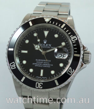 Rolex Submariner Date 16610   Box   Papers 2008  AS NEW  