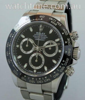 ROLEX DAYTONA 116500LN STEEL Black-Dial B&P 2018 AS NEW!!!