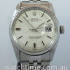 DSC06557 Rolex Datejust, 36mm White-Gold bezel Rare Linen Dial 1600