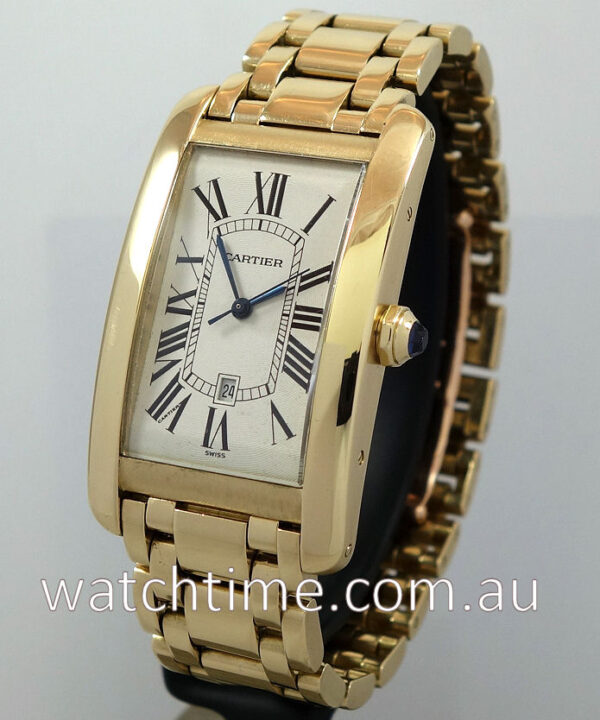 Men's Cartier Tank Américaine 18k Yellow-Gold on Bracelet, Automatic 1740 !!!SALE!!!