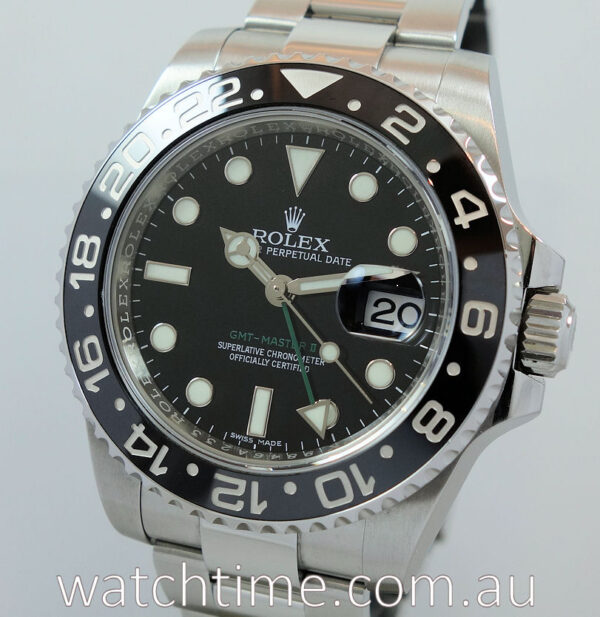 Rolex GMT MASTER II  Black Ceramic  116710LN  BOX & CARD MINT
