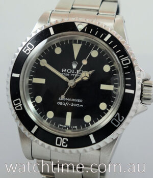 Rolex 5513 Submariner 1976 Original Box   Punched Papers    