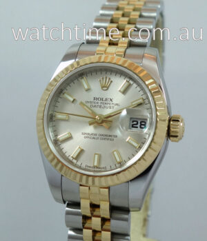 Rolex Lady Datejust 18ct & Steel  179173  Box & Card