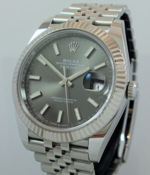 Rolex Datejust 41mm 126334  Rhodium dial  Fluted bezel  Jubilee bracelet