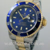 Rolex Submariner Date 18k & Steel, Blue dial 16613 Box & Books