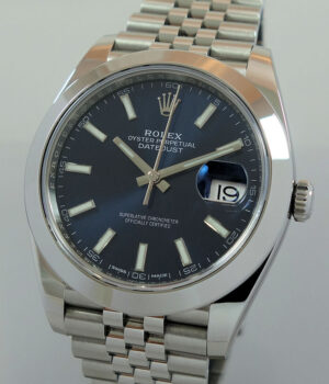 Rolex Datejust 41 Blue Jubilee 126300 Box & Card 2017