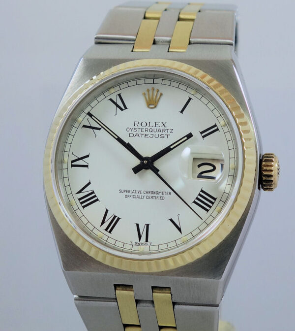 Rolex OysterQuartz  17013  Gold & Steel, Buckley-dial