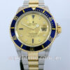 DSC08856 Rolex Submariner 18k & Steel 16613 Factory Champagne Serti-Dial