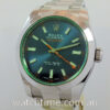 Rolex Milgauss Blue Dial, Green Crystal  116400GV  March 2020