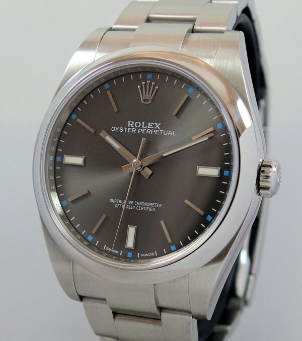 Rolex Oyster Perpetual 39  Rhodium dial  114300